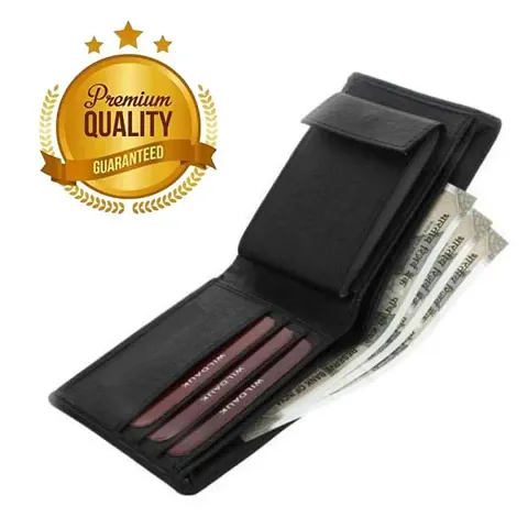 Trendy Solid Two Fold Wallets For Men
