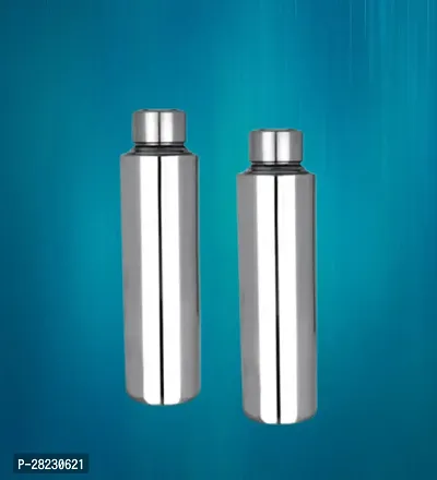 Stainless Steel Leak Proof Water Bottle 1000ml Pack of 2-thumb0