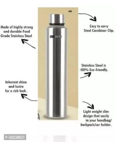 Stainless Steel Leak Proof Water Bottle 1000ml Pack of 2-thumb3