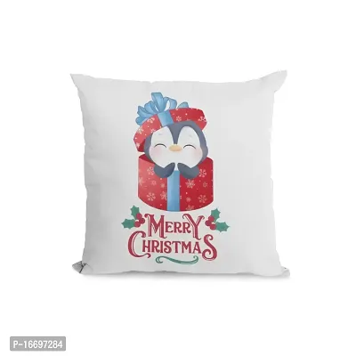 SUPPRO Christmas Characters Soft Cushion Covers (12x12 Inches, White) with Filler 1086