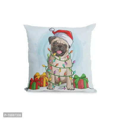 SUPPRO Christmas Characters Soft Cushion Covers (12x12 Inches, White) with Filler 1102