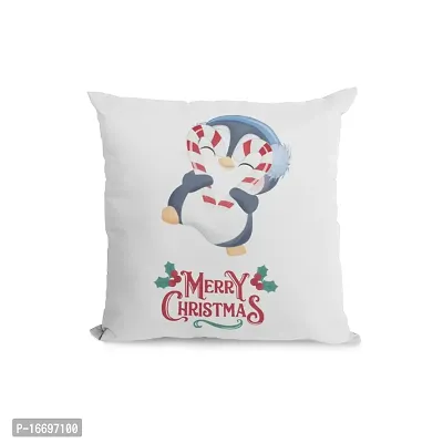 SUPPRO Christmas Characters Soft Cushion Covers (12x12 Inches, White) with Filler 1091