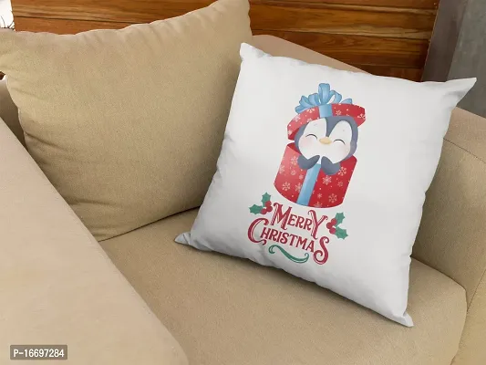 SUPPRO Christmas Characters Soft Cushion Covers (12x12 Inches, White) with Filler 1086-thumb3