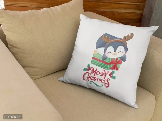 SUPPRO Christmas Characters Soft Cushion Covers (12x12 Inches, White) with Filler 1090-thumb3