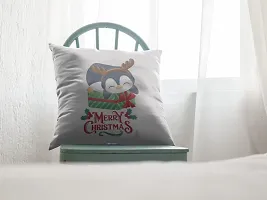 SUPPRO Christmas Characters Soft Cushion Covers (12x12 Inches, White) with Filler 1090-thumb1