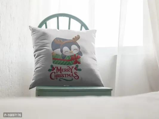 SUPPRO Christmas Characters Soft Cushion Covers (12x12 Inches, White) with Filler 1090-thumb2