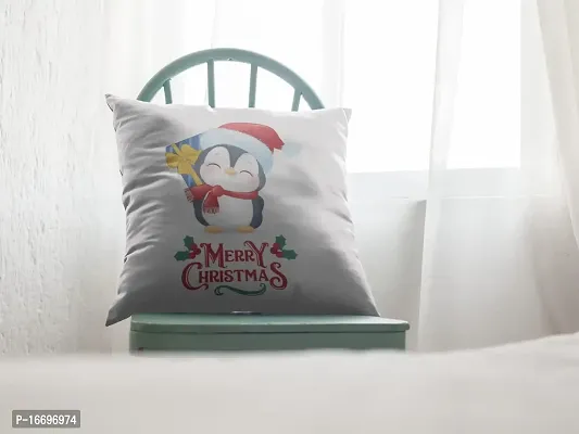 SUPPRO Christmas Characters Soft Cushion Covers (12x12 Inches, White) with Filler 1088-thumb2