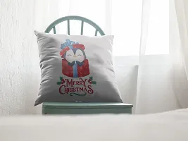 SUPPRO Christmas Characters Soft Cushion Covers (12x12 Inches, White) with Filler 1086-thumb1