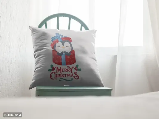 SUPPRO Christmas Characters Soft Cushion Covers (12x12 Inches, White) with Filler 1086-thumb2