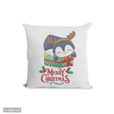 SUPPRO Christmas Characters Soft Cushion Covers (12x12 Inches, White) with Filler 1090