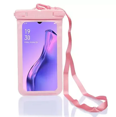 The Clownfish Universal Waterproof PVC Transparent Mobile Pouch Cellphone Case Rain Protection Dry Bag Designed for Most Cell Phones Upto 6.2 inch Screen & Accessories