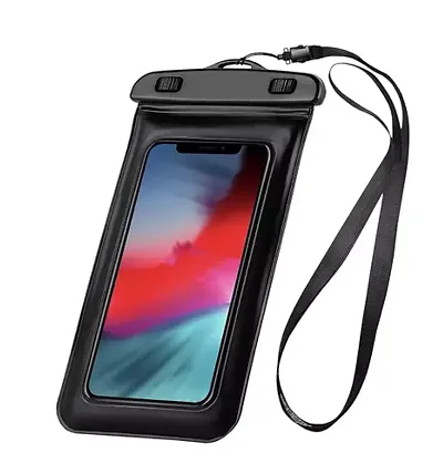 MeeTo Plastic Universal Waterproof Phone Cellphone Pouch Cellphone Dry Bag Case for iPhone, Samsung, Pixel, Mi, Moto up to 7.0 inches - (Multicolor)