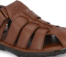 Accentor Elegance: Handcrafted Leather Roman Sandal-thumb2