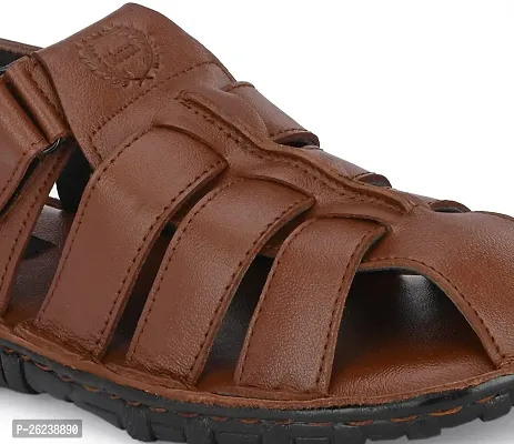 Accentor Elegance: Handcrafted Leather Roman Sandal-thumb3
