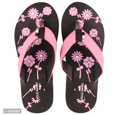 Heliz Amiro Eva Women Slippers EVA Sole || Lightweight || Fashionable || Super Soft || Outdoor Slipper || (8 Uk_Pink)