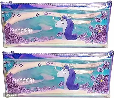 Unicorn Pouches Pencil Cases for Kids Pack of 2-thumb0