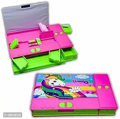 Unicorn Theme Magnetic Pencil Box