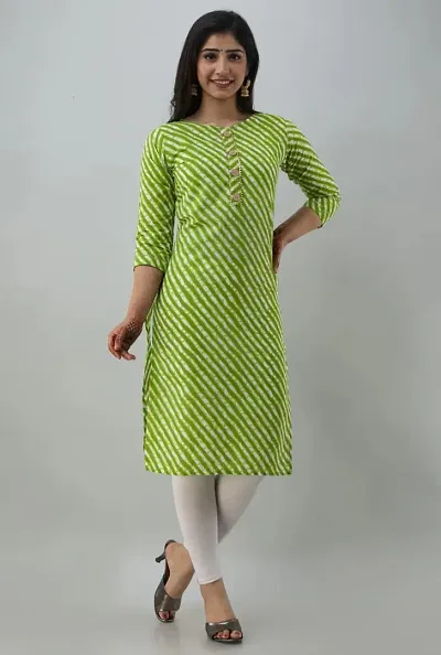 Stylish Cotton Printed straight Kurta