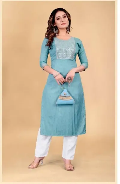 Fancy Nylon Kurta Set For Women