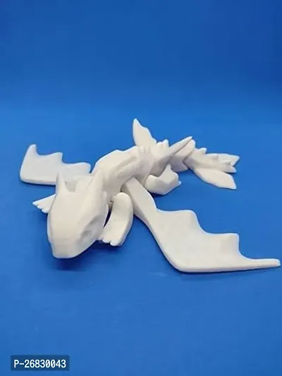 Elegant Palastic 3D Printed Dragon Flexi Toy With Flapping Wings ,Stress Reliever , Desk Toy , Dragon Toy , Toothless-thumb0