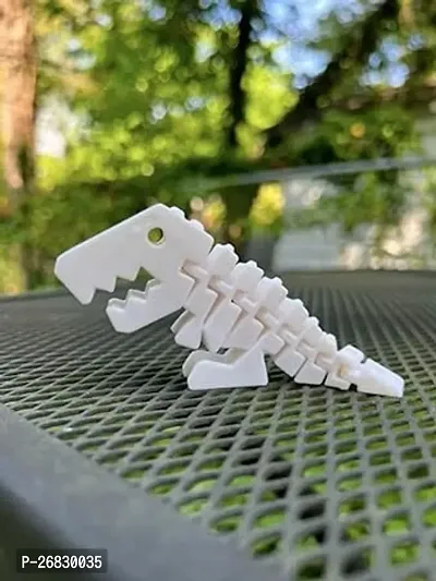 Elegant Palastic 3D Printed Flexi-Rex Articulated Dinosaur Toy For Kids