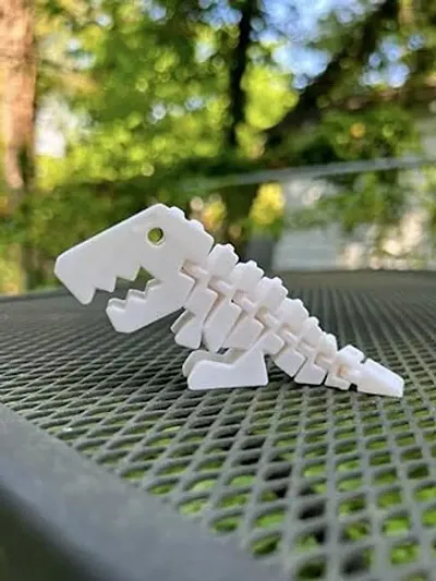 Elegant Palastic 3D Printed Flexi-Rex Dinosaur For Kids