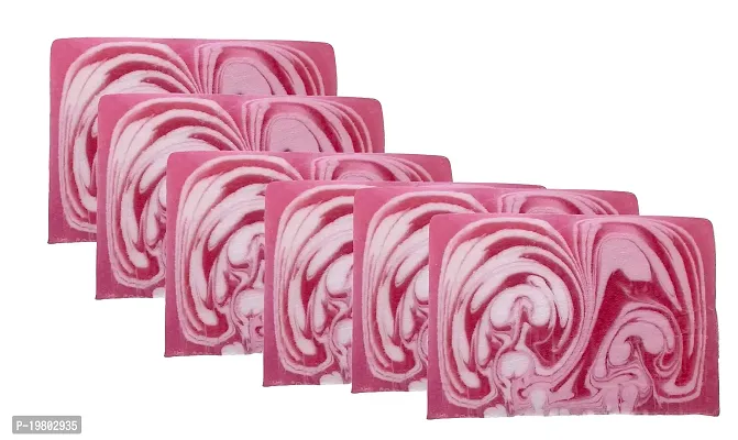 Rose Fragrance Crafted Soaps Face Body Handmade soap 600g pack of 6