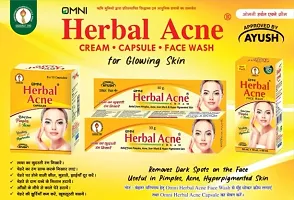 Omni Herbal Acne Cream 30gm+ Omni Herbal Acne Face Wash 60ml (For Unisex) Acne Pimple Dark Circles Black Head Pigment Remove-thumb2