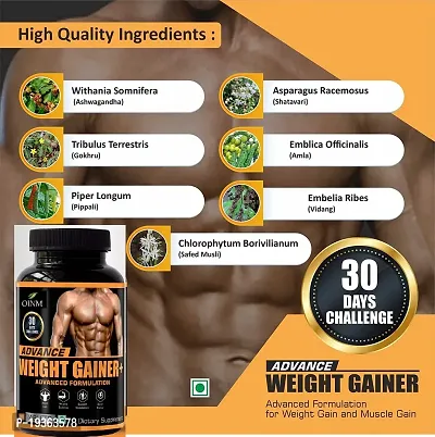 OINM Advance Weight Gainer+ Advance Formulation 30 Capsule for 30 Days Challenge for BOYS, GIRLS, MEN WOMEN, (NO ANY SIDE EFFECTS) AYURVEDIC-thumb5