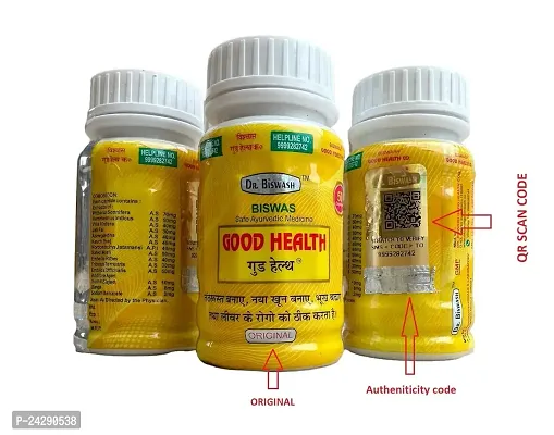 Dr Biswas Good Health Capsule 50 + Dr Biswas Good Health Family Health Tonic Syrup 500ml for All Age Group Unisex-thumb2