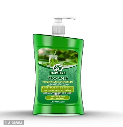 TRAYTEXT Aloe Vera Shampoo Controls Dandruff | Eliminates Dryness, Flaking, and Itching | Hair Looks Fresh and Lustrous | Suitable for All Skin Types |1000ML (100ML)-thumb0