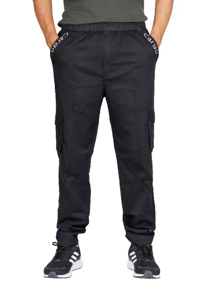 Classic Cotton Solid Track Pants for Men