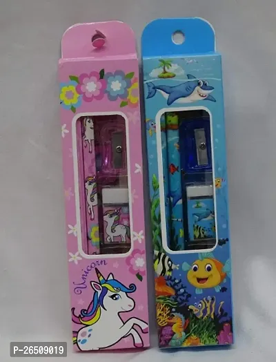 4Pieces Stationery Set For Kids, Pack Of 2-thumb0