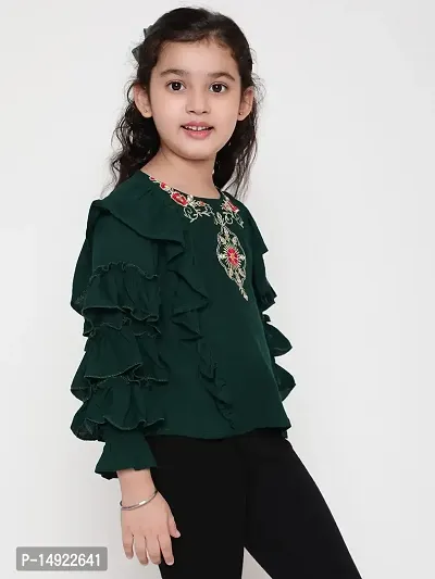 NIYA Girls Party Embellished Embroidered Festive Casual TOP-thumb3