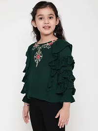 NIYA Girls Party Embellished Embroidered Festive Casual TOP-thumb4