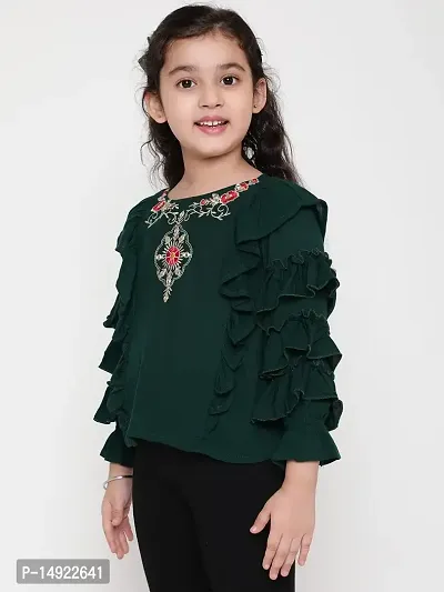 NIYA Girls Party Embellished Embroidered Festive Casual TOP-thumb5