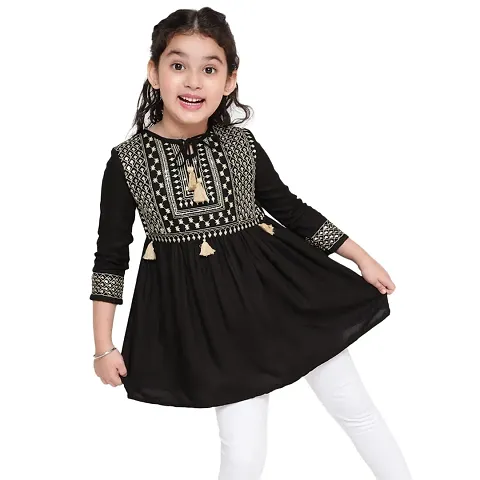 NIYA Girls Party Embellished Embroidered Festive Casual TOP