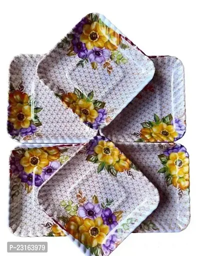 Truttel Random Colorful Flower Design Set 6-thumb0