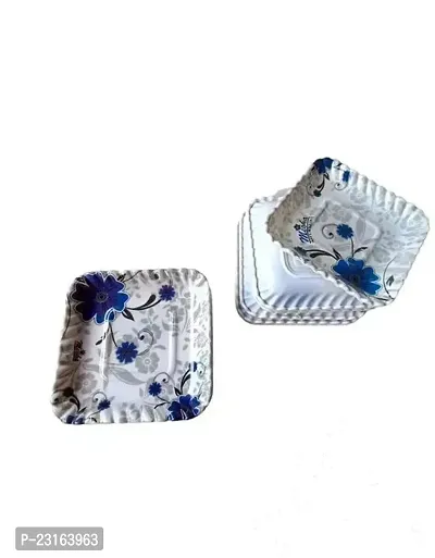 Truttel Wonderful Blue Flower Designe White Set 10