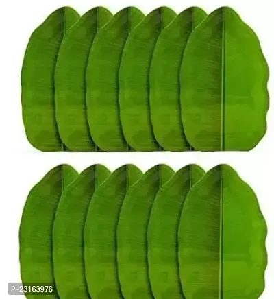 Truttel Wonderful Banana Leaf Design Green Set Pack 12-thumb0