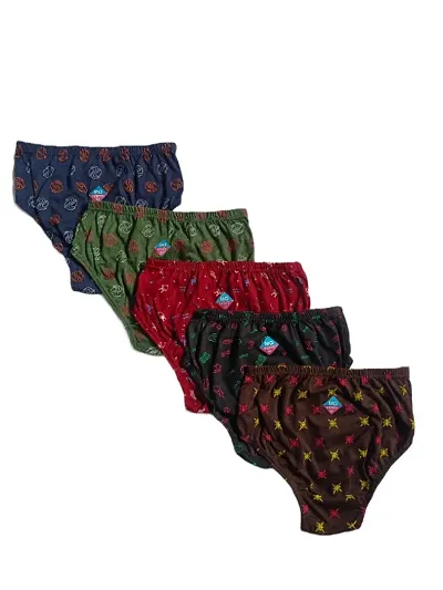 Pack Of 5 Cotton Basic Panties For Women