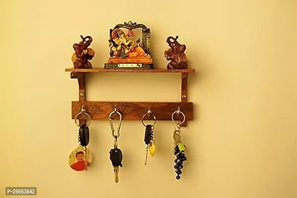 Wooden Art Key Holder Make By Tik Wood For Long Life Service and Make By Woooden Artists-thumb0