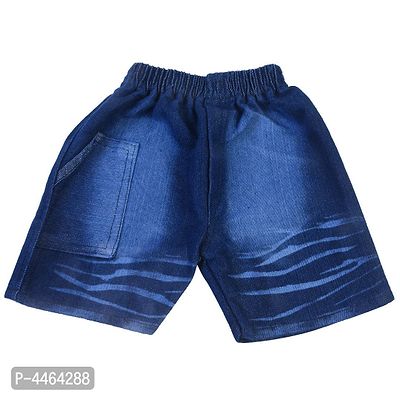 Blue Denim Shorts For Boy's-thumb0