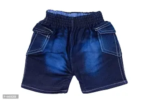 Blue Denim Shorts For Boy's-thumb2