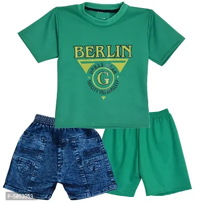Stylish Kids Tshirt & Shorts Clothing set-thumb0