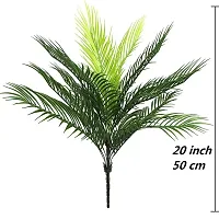Home Bloom Artificial Areca Plant without Pot for Home and Office Deacute;cor Ornamental Plant for Interior Decor/Home Decor/Office Decor | Big Indoor Plant (Pack of 5, 9 Branches, 50 cm Tall, Green)-thumb1