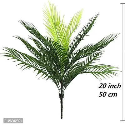 Home Bloom Artificial Areca Plant without Pot for Home and Office Deacute;cor Ornamental Plant for Interior Decor/Home Decor/Office Decor | Big Indoor Plant (Pack of 5, 9 Branches, 50 cm Tall, Green)-thumb2