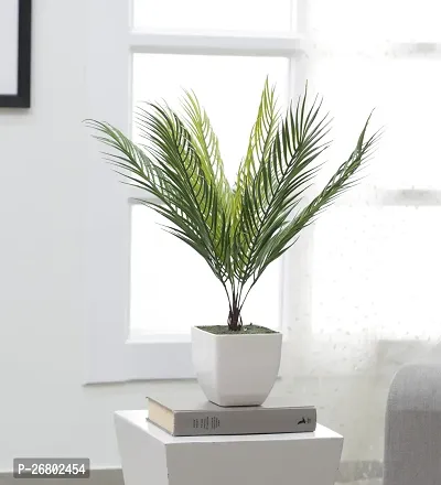 Home Bloom Artificial Areca Plant without Pot for Home and Office Deacute;cor Ornamental Plant for Interior Decor/Home Decor/Office Decor | Big Indoor Plant (9 Branches, 50 cm Tall, Green)-thumb0