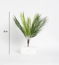 Home Bloom Artificial Areca Plant without Pot for Home and Office Deacute;cor Ornamental Plant for Interior Decor/Home Decor/Office Decor | Big Indoor Plant (9 Branches, 50 cm Tall, Green)-thumb1