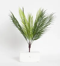 Home Bloom Artificial Areca Plant without Pot for Home and Office Deacute;cor Ornamental Plant for Interior Decor/Home Decor/Office Decor | Big Indoor Plant (Pack of 3, 9 Branches, 50 cm Tall, Green)-thumb3
